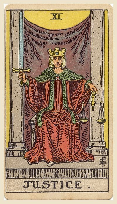 La Giustizia – carta dei tarocchi