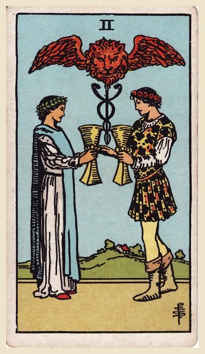 Due di Coppe – carta dei tarocchi