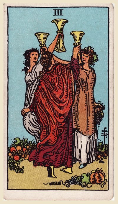 Tre di Coppe – carta dei tarocchi