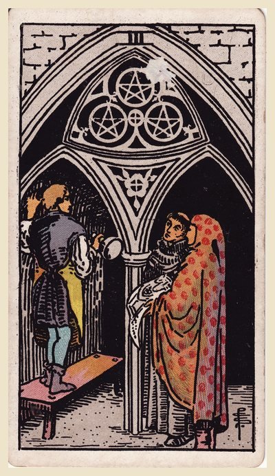 Tre di Denari – carta dei tarocchi