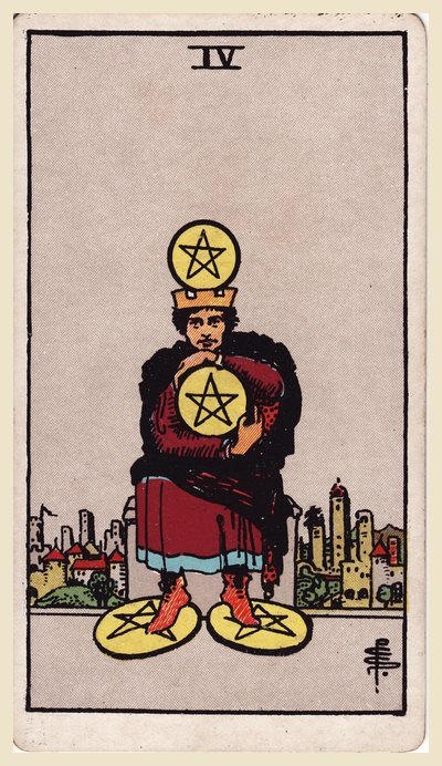 Quattro di Denari – carta dei tarocchi