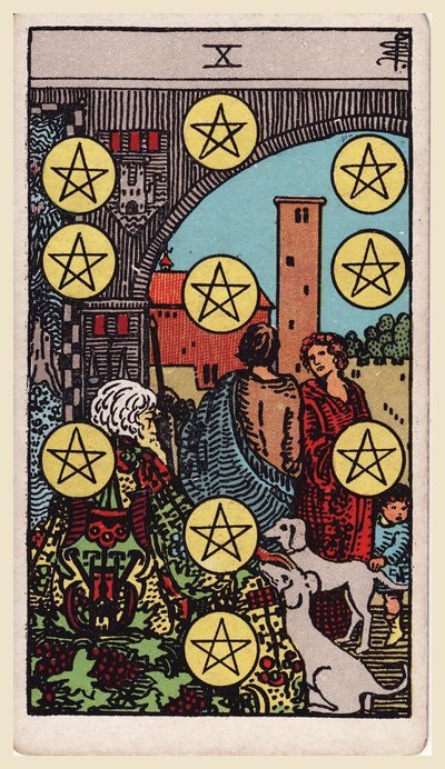 Dieci di Denari – carta dei tarocchi