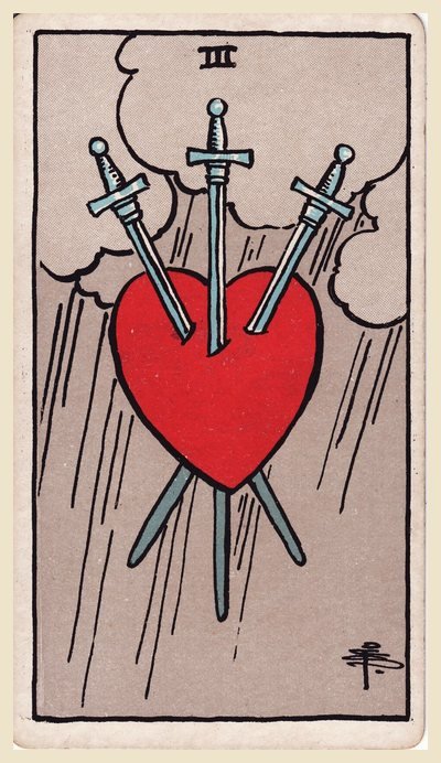 Tre di Spade – carta dei tarocchi