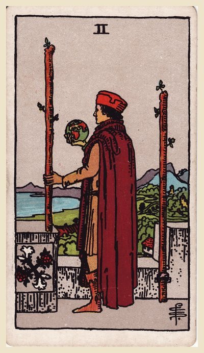 Due di Bastoni – carta dei tarocchi