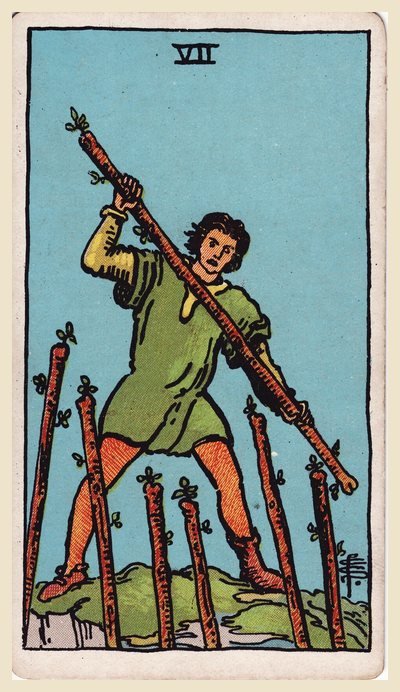 Sette di Bastoni – carta dei tarocchi