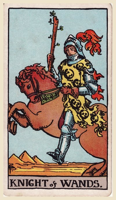 Cavaliere di Bastoni – carta dei tarocchi