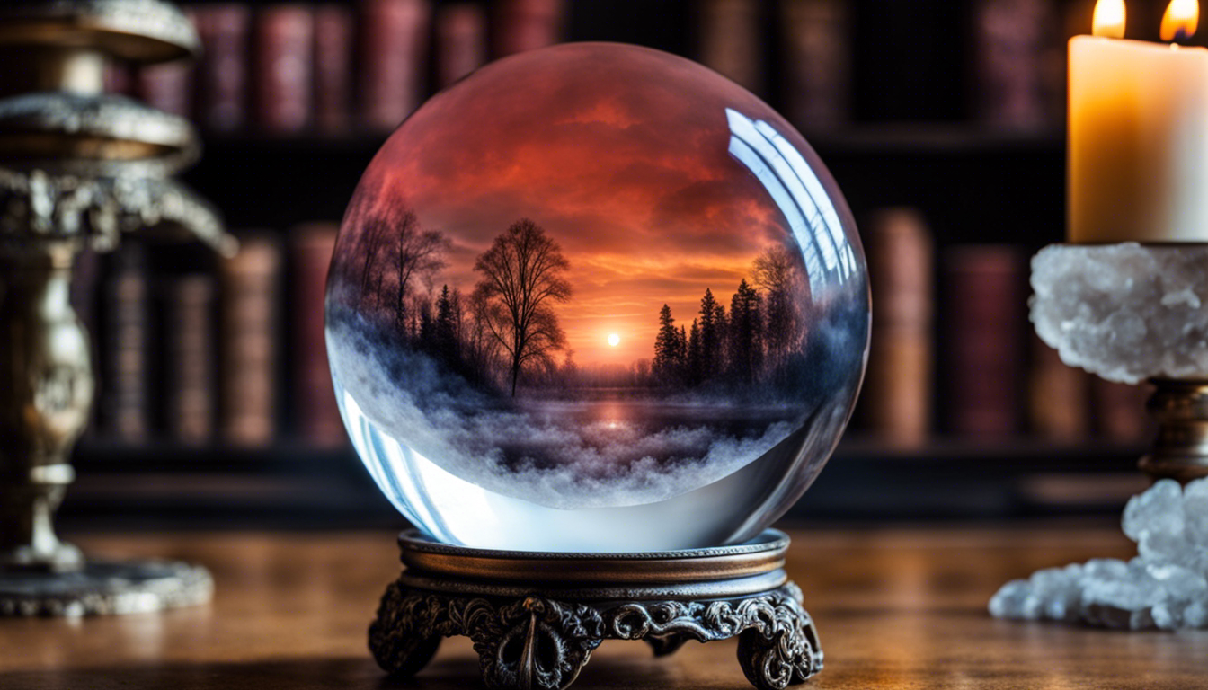 La sfera di cristallo utile strumenti per la divinazione