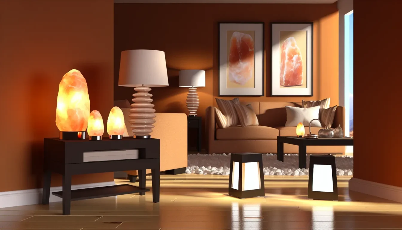 Lampade di sale nell'arredamento domestico