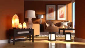 Lampade di sale nell'arredamento domestico