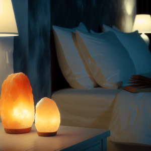 Lampade di sale in camera da letto