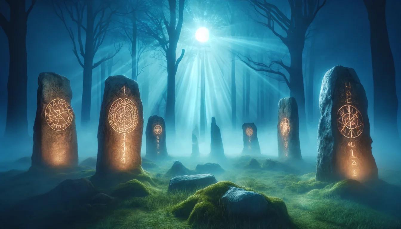 Le rune celtiche rappresentano un'antica forma di scrittura utilizzata dai popoli celtici per scopi spirituali e magici, ognuna con un proprio significato legato alla natura, alla protezione e alla saggezza.