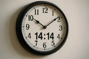 Molti interpretano l’ora doppia 14:14 come un segno del destino che segnala un cambiamento o una svolta imminente nella propria vita.