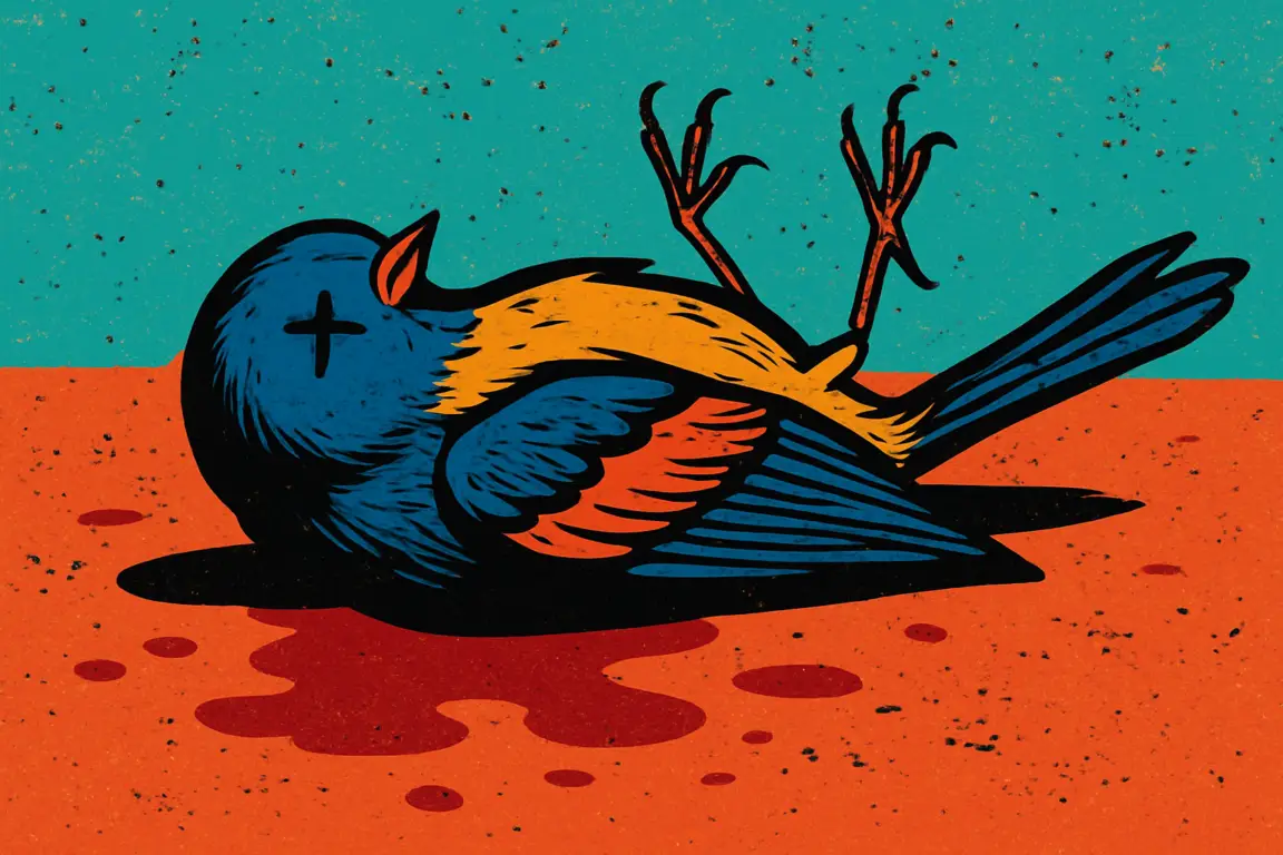 Uccellino morto