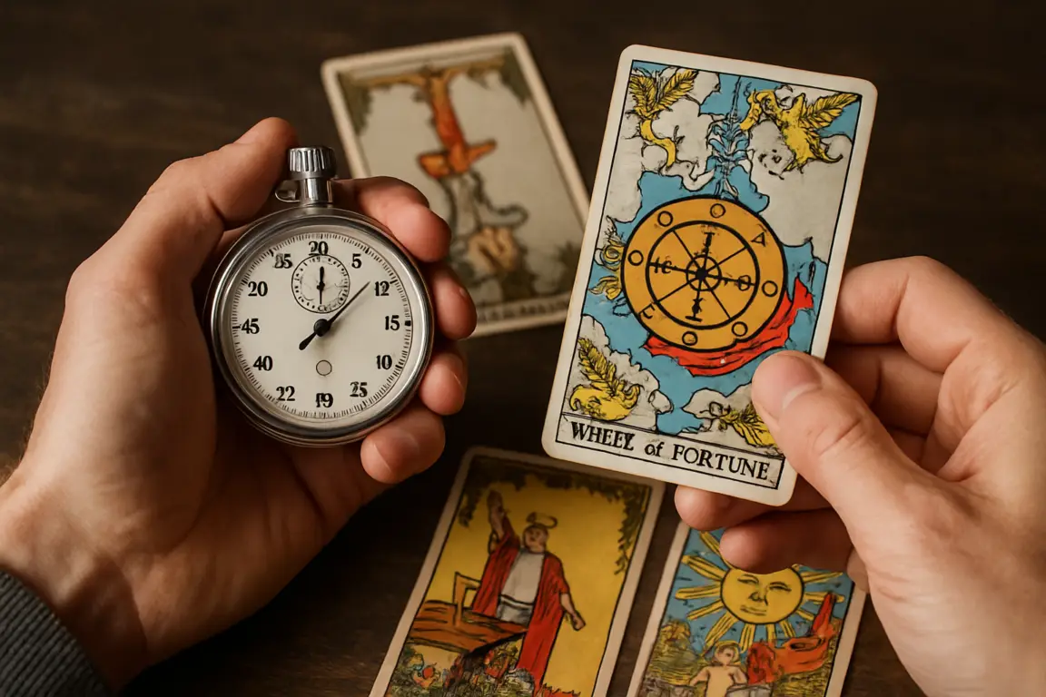 calcolo dei tempi con i tarocchi, L’uso di tecniche come la lettura a tre carte o il Celtic Cross permette di ottenere informazioni temporali dettagliate, aiutando il consultante a pianificare il proprio percorso con maggiore chiarezza.