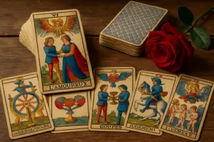 Alcuni arcani maggiori, come gli Amanti, il Mago, la Temperanza e il Sole, contengono chiavi simboliche fondamentali per il percorso di riconciliazione.