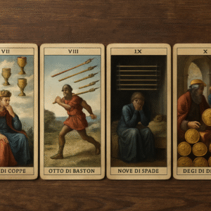 Utilizzare i tarocchi decani significa approfondire il legame tra tempo astrologico, personalità e destino.