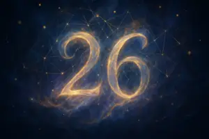 Il numero 26 è considerato un numero sacro in molte tradizioni, legato al cambiamento e alla rinascita spirituale, che simboleggia la ciclicità dell’esistenza e l’interazione tra mondi opposti.