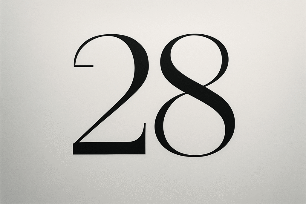 Il significato del numero 28