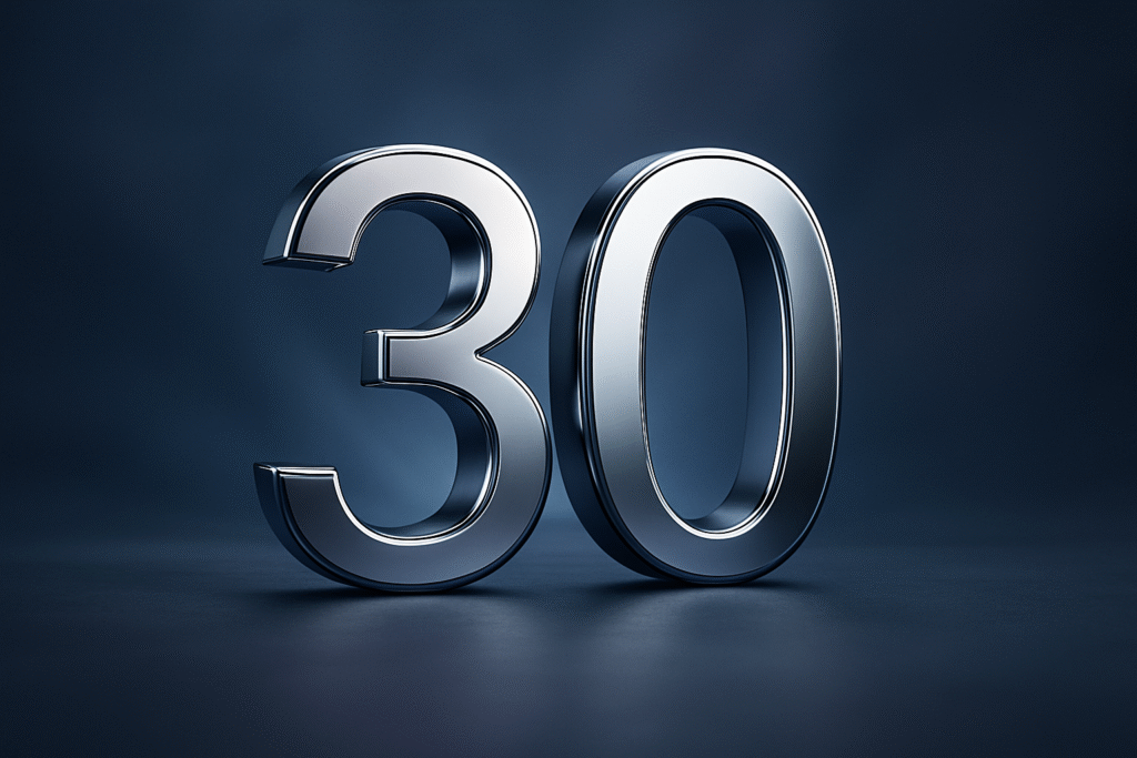 significato del numero 30