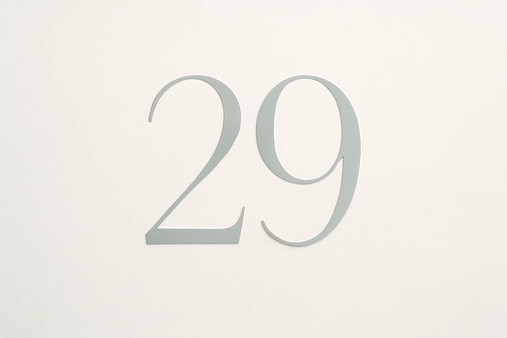 Il significato del numero 29