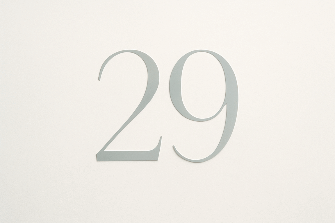 Il significato del numero 29